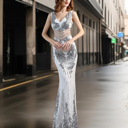 Ravena - Tijdloze Elegante Lange Jurk voor Vrouwen
