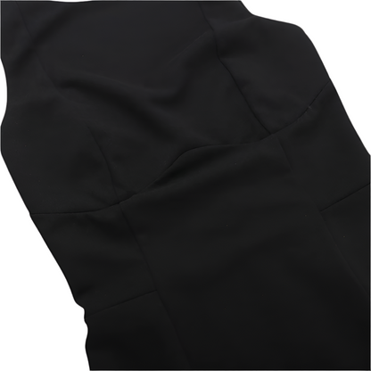 Janessa – Mouwloze Mini Jurk met Open Rug en Elegante Pasvorm