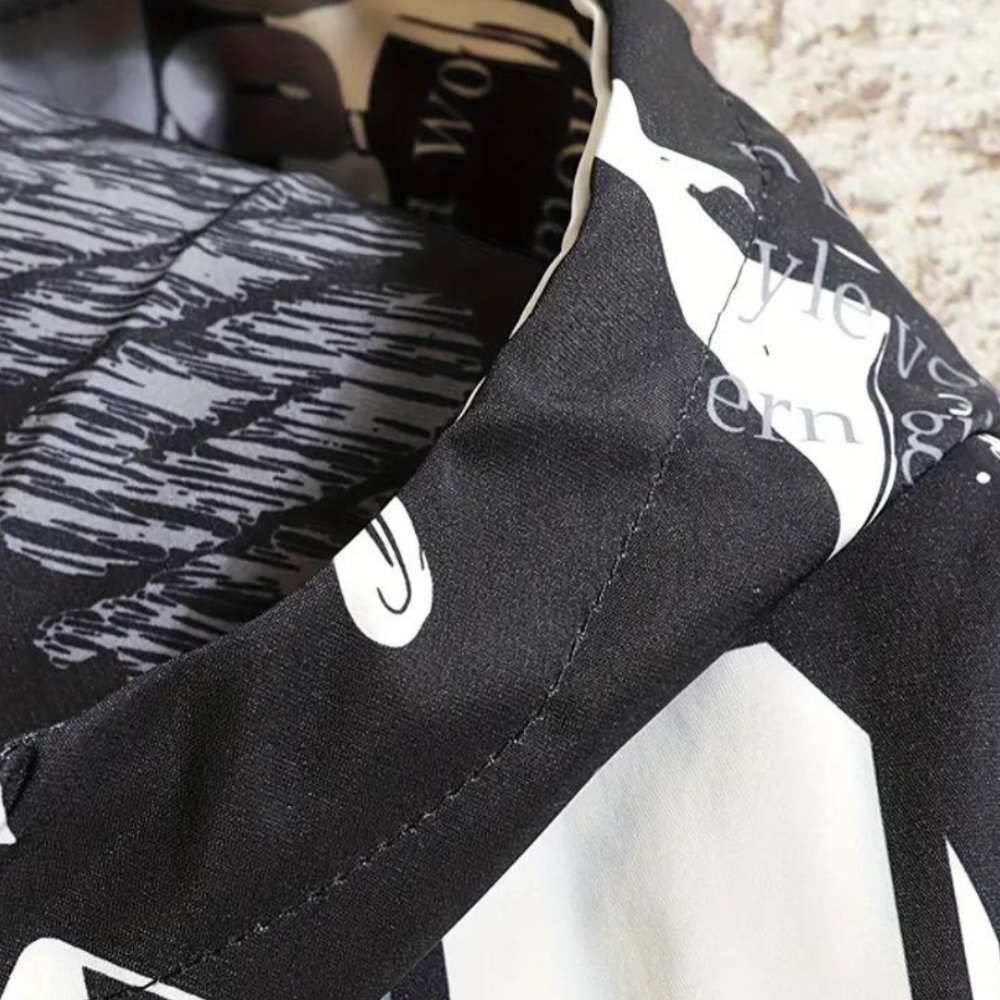 Heren Windjack met Grafische Print en Capuchon Lichtgewicht Jasje met Streetstyle Look