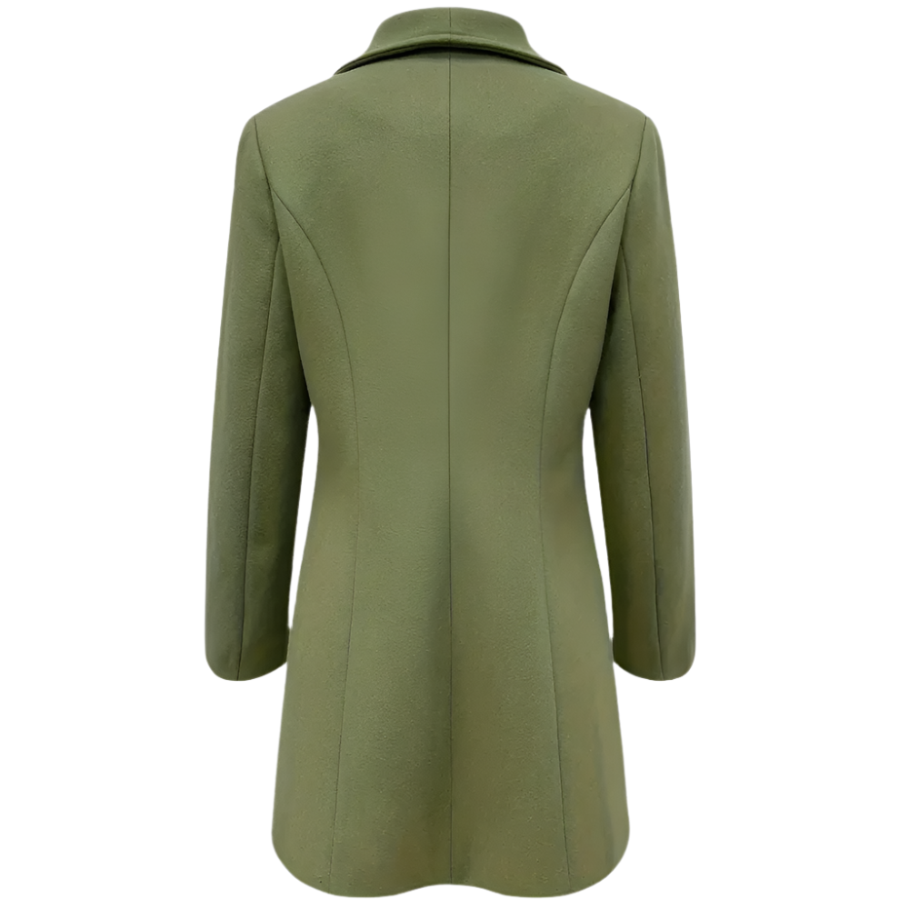 Dames Blazerjas voor Herfst en Lente Elegante Tussenjas met Getailleerde Pasvorm en Klassieke Revers