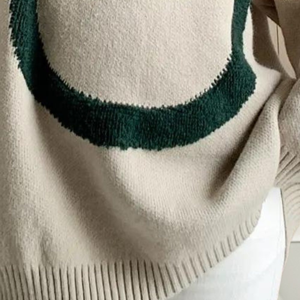 Dames Hoodie Trui met Smile Print Comfortabele Oversized Look voor Casual Dagen en Relaxmomenten