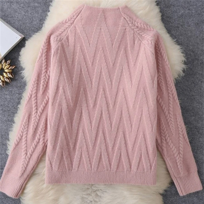 Dames Lounge Set van Zachte Breistof met Trui en Wijde Broek Comfortabel en Stijlvol Thuis of Casual