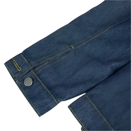 Dames gestreepte trui met kraag en kettingdetail casual chic voor elk seizoen