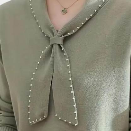 Ravelle - Elegante Sweater met strikdetail voor dames