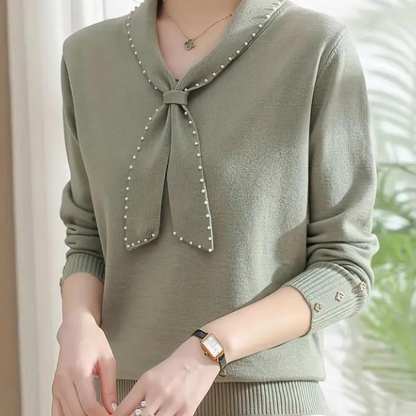 Ravelle - Elegante Sweater met strikdetail voor dames