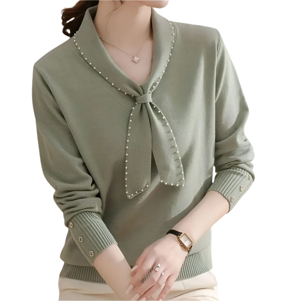 Ravelle - Elegante Sweater met strikdetail voor dames
