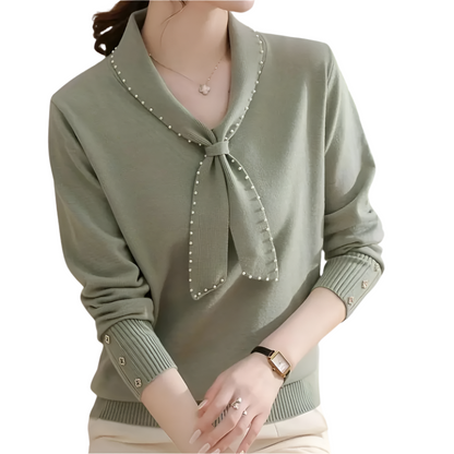 Ravelle - Elegante Sweater met strikdetail voor dames