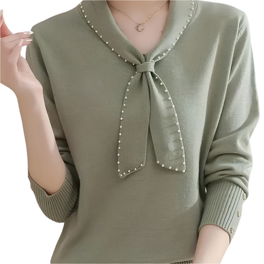 Ravelle - Elegante Sweater met strikdetail voor dames