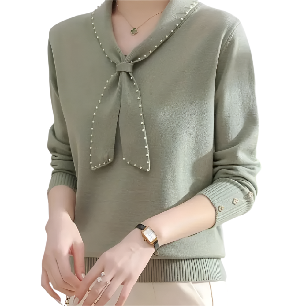 Ravelle - Elegante Sweater met strikdetail voor dames