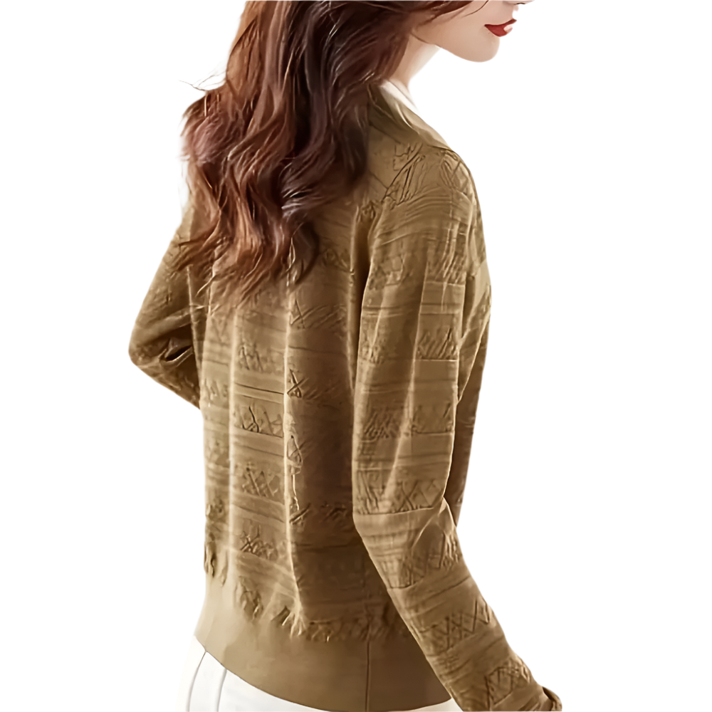 Livelle – Elegante Damestrui met Diepe V-Hals en Comfortabele Pasvorm