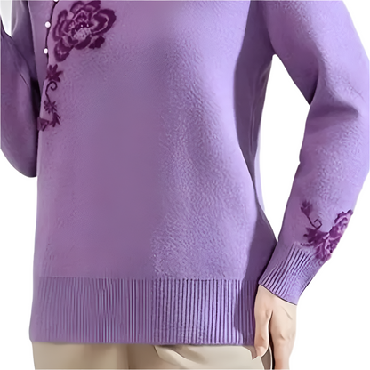 Esme - Vintage bloemen trui voor dames