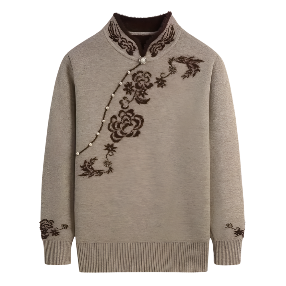 Esme - Vintage bloemen trui voor dames