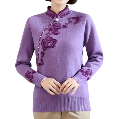 Esme - Vintage bloemen trui voor dames