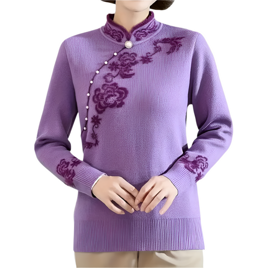 Esme - Vintage bloemen trui voor dames