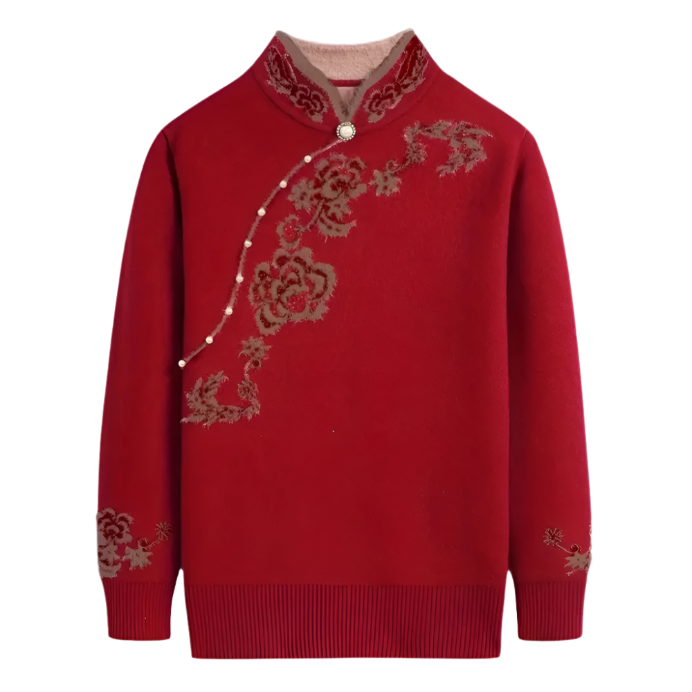 Esme - Vintage bloemen trui voor dames