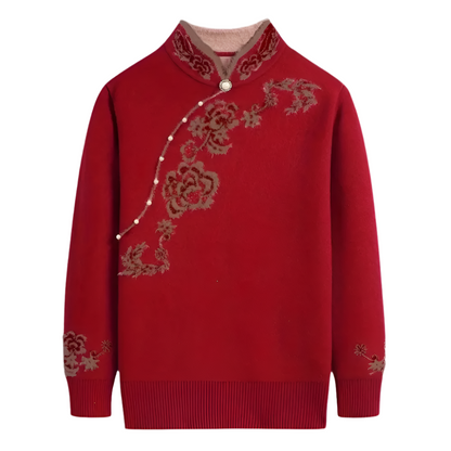 Esme - Vintage bloemen trui voor dames