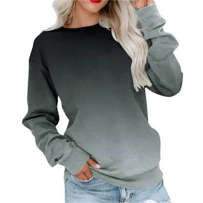Ivess - Modieus dames sweatshirt met kleurverloop