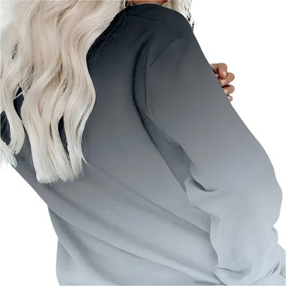 Ivess - Modieus dames sweatshirt met kleurverloop