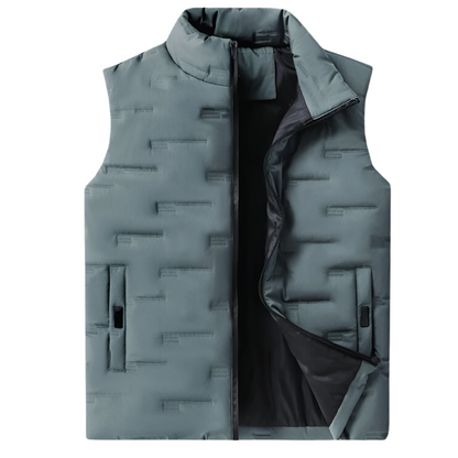 Simeon - Strak wintervest voor heren met opstaande kraag