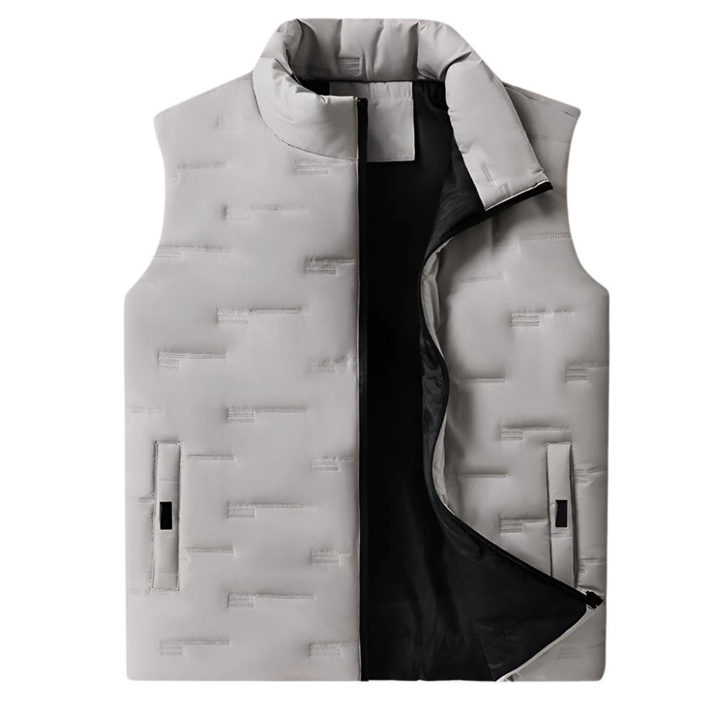 Simeon - Strak wintervest voor heren met opstaande kraag