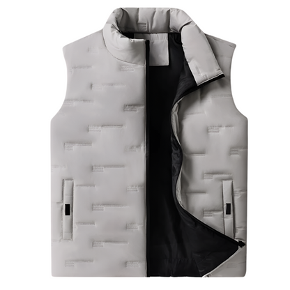 Simeon - Strak wintervest voor heren met opstaande kraag