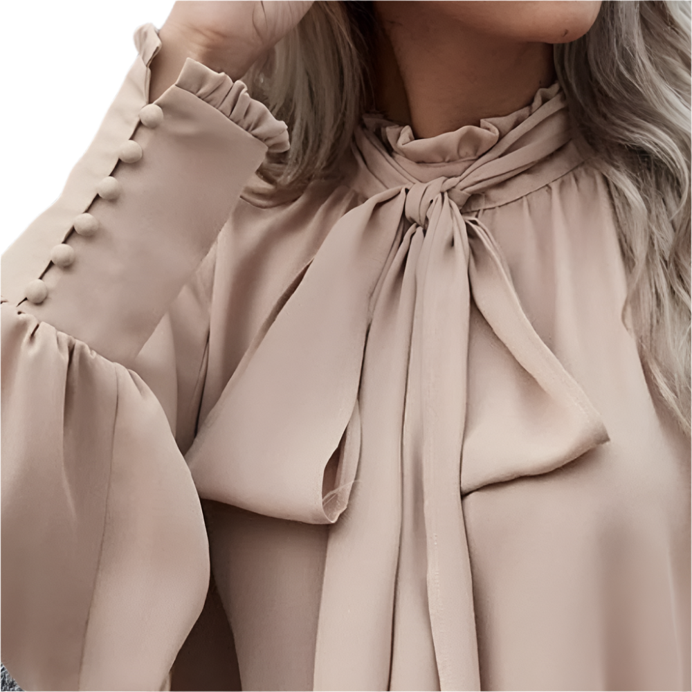 Olencia - Stijlvolle Blouse met Strikdetail voor Vrouwen