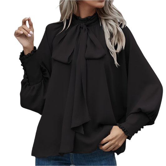 Olencia - Stijlvolle Blouse met Strikdetail voor Vrouwen