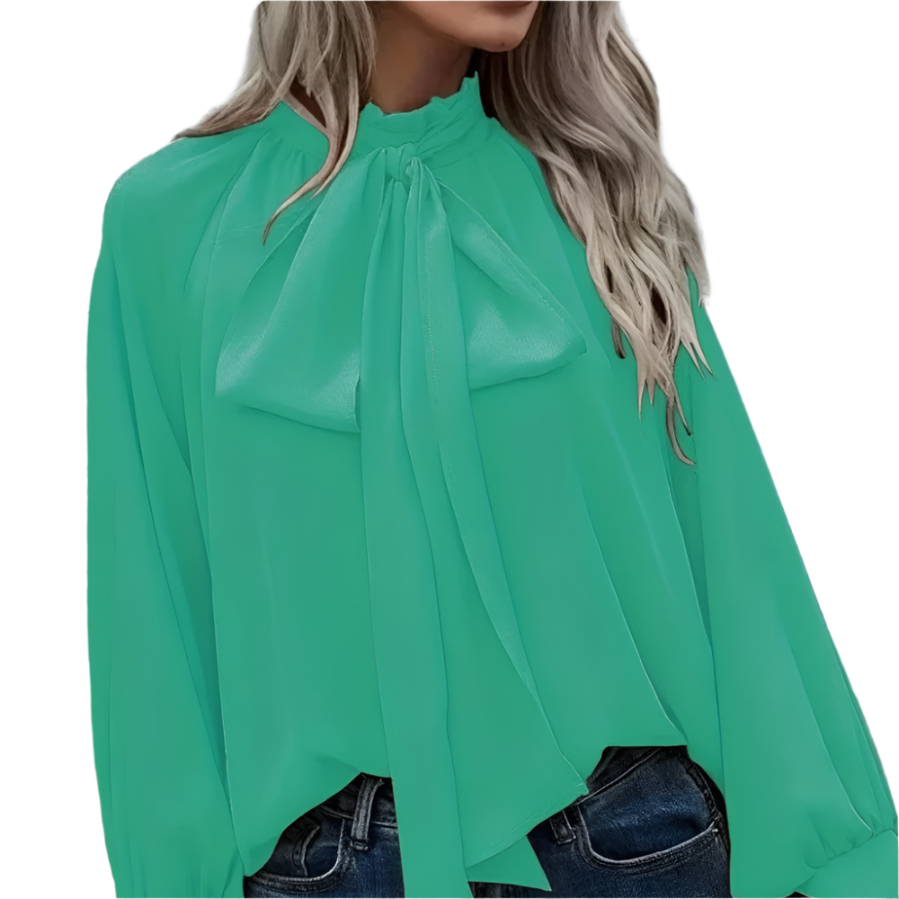 Olencia - Stijlvolle Blouse met Strikdetail voor Vrouwen