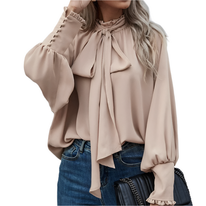 Olencia - Stijlvolle Blouse met Strikdetail voor Vrouwen
