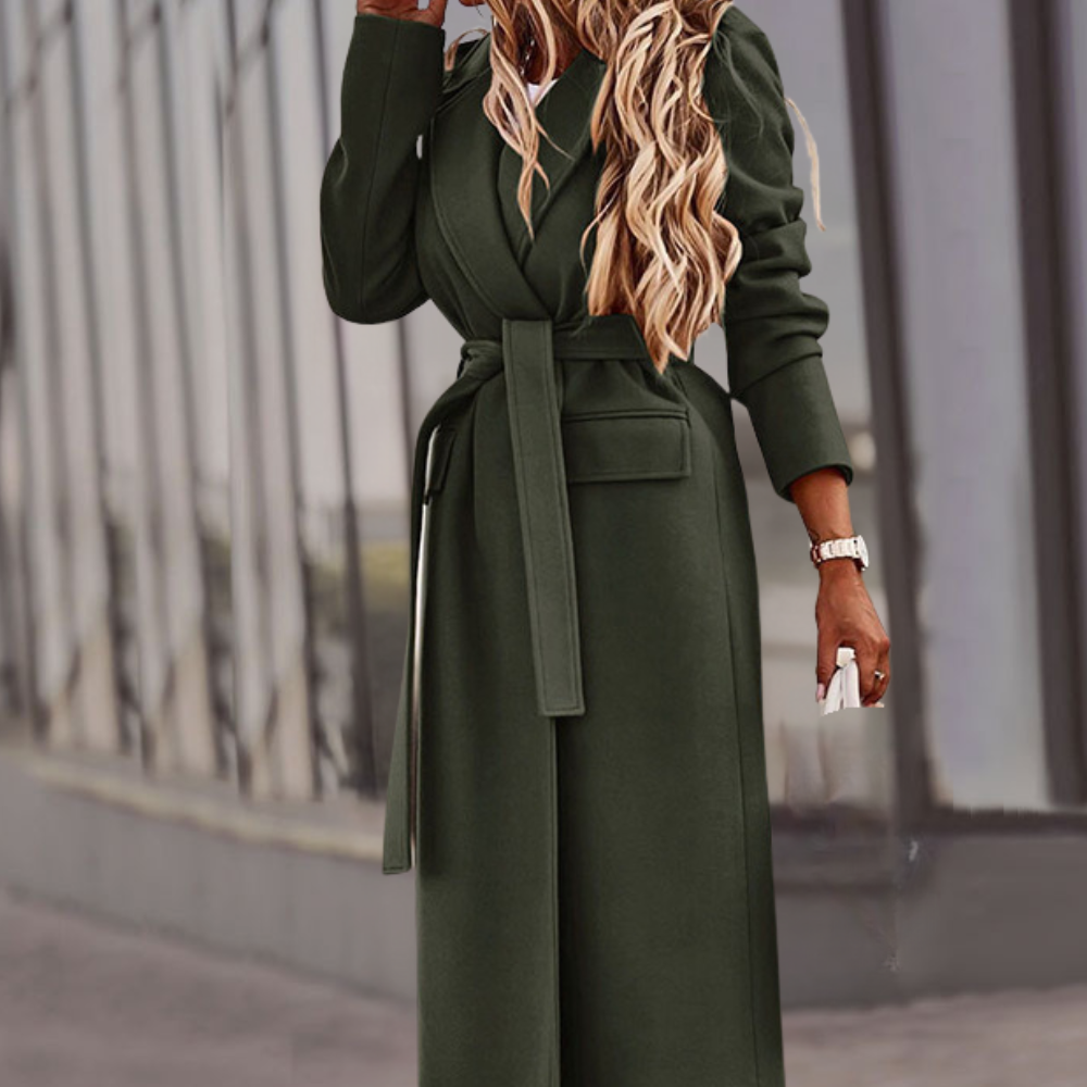 Vianette - Elegante Maxi Jas voor Vrouwen