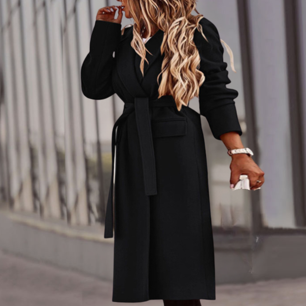 Vianette - Elegante Maxi Jas voor Vrouwen