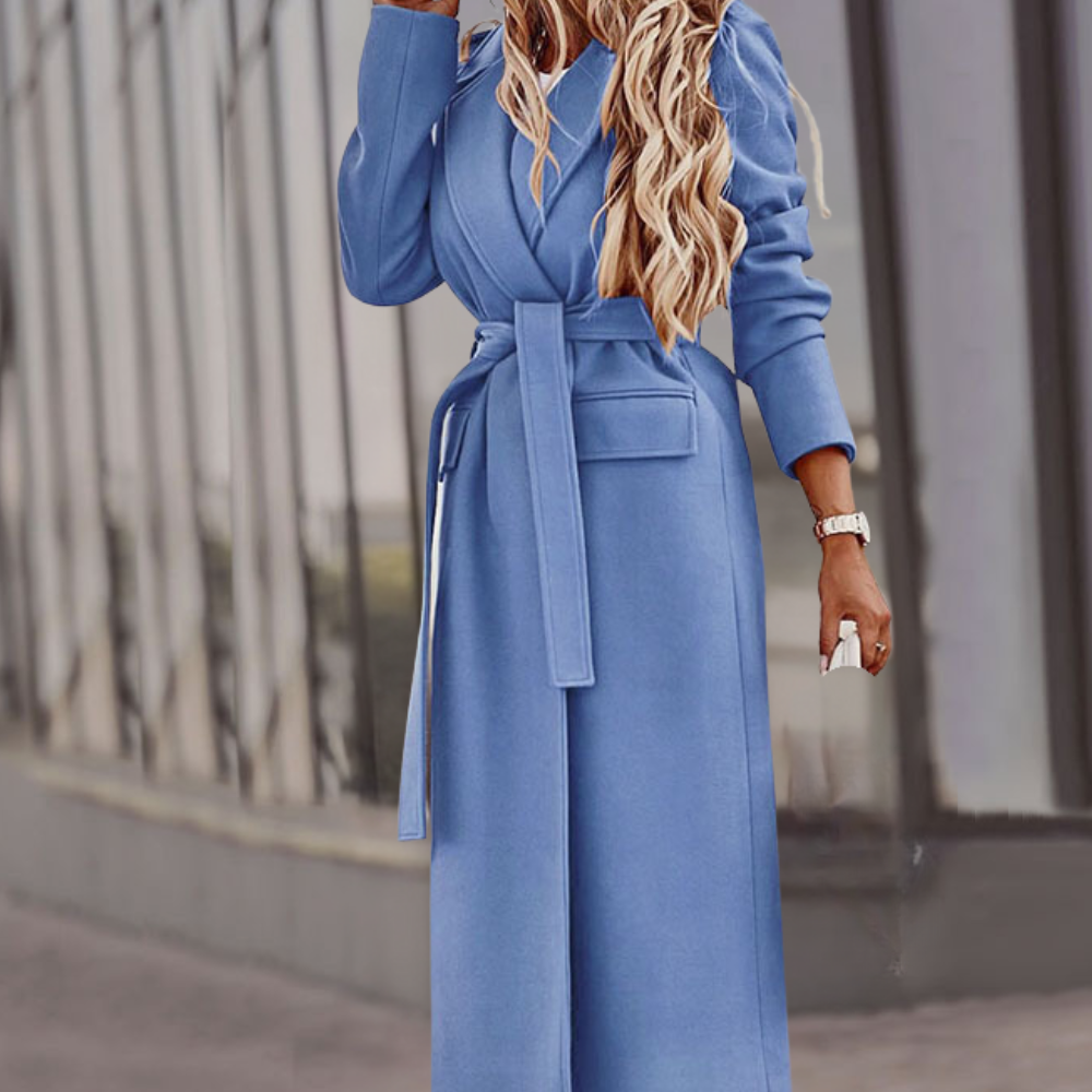 Vianette - Elegante Maxi Jas voor Vrouwen