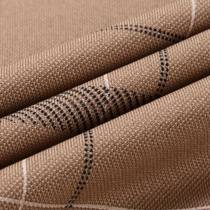 Heren Poloshirt met Lange Mouwen en Ruitpatroon Comfortabel Shirt met Klassieke Kraag en Stijlvolle Print