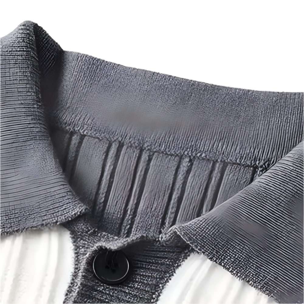 Tavon - Comfortabel gebreid poloshirt voor mannen