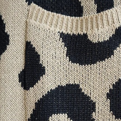Claudia - Stijlvol lang vest met luipaardprint voor dames
