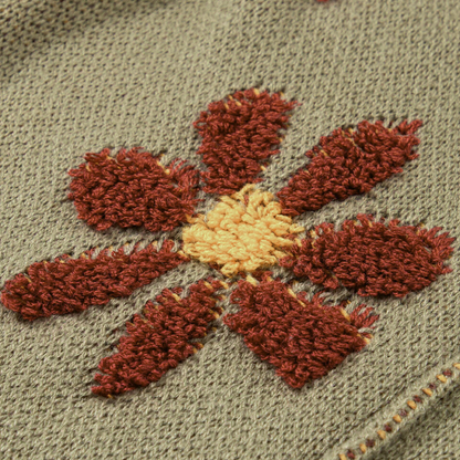 Haven - Elegante gebreide bloemen trui voor dames