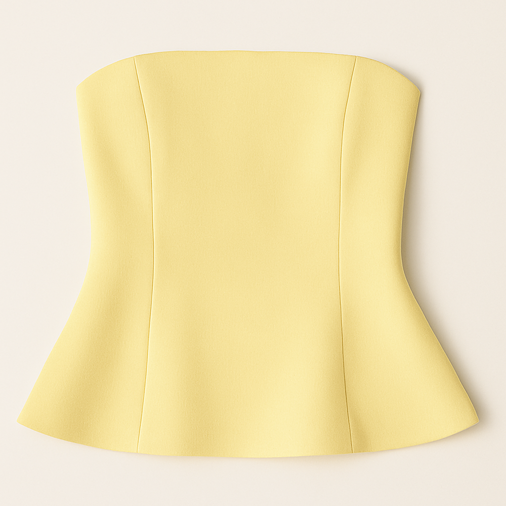 Dames top chique strapless perfect voor een zomerse avond uit of stijlvolle daglook