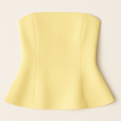 Dames top chique strapless perfect voor een zomerse avond uit of stijlvolle daglook