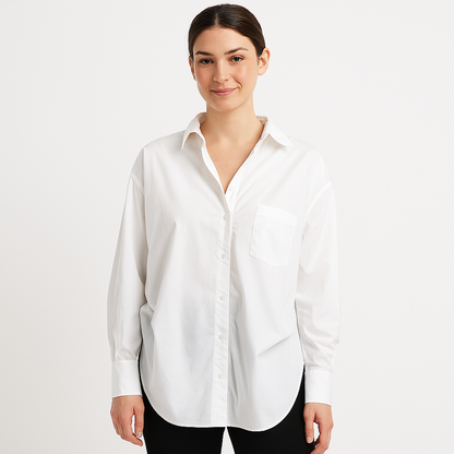 Dames zomerblouse met strepen en oversized pasvorm luchtige blouse voor warm weer en casual chic looks
