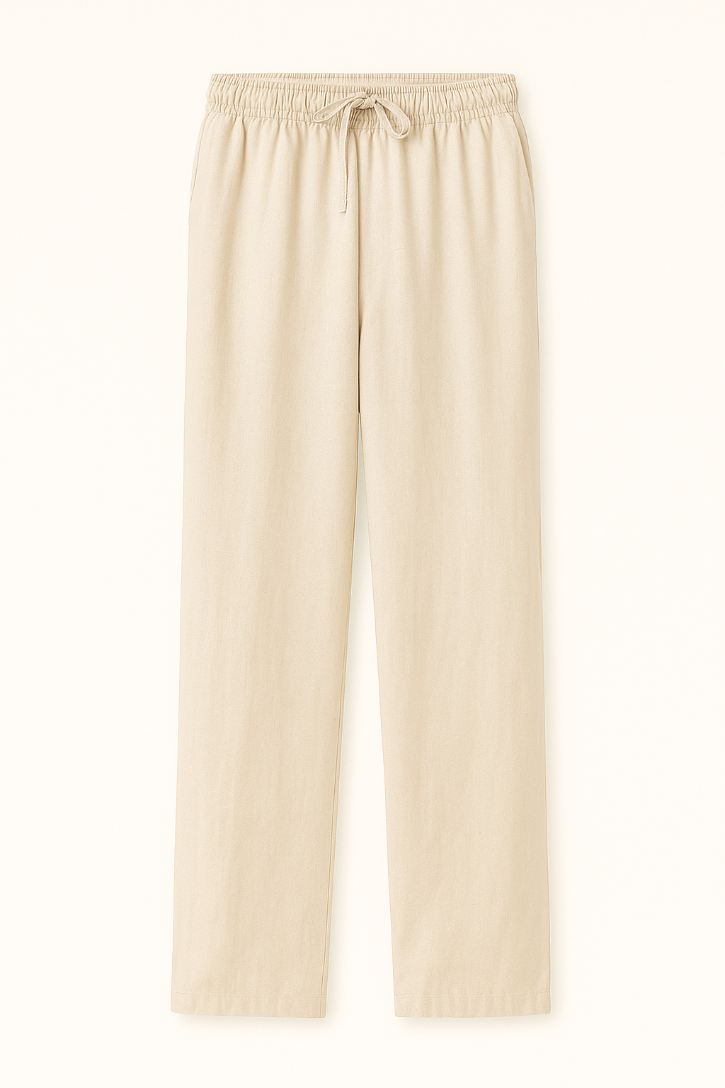 Heren linnen broek met rechte pijpen luchtige zomerbroek voor casual en nette momenten