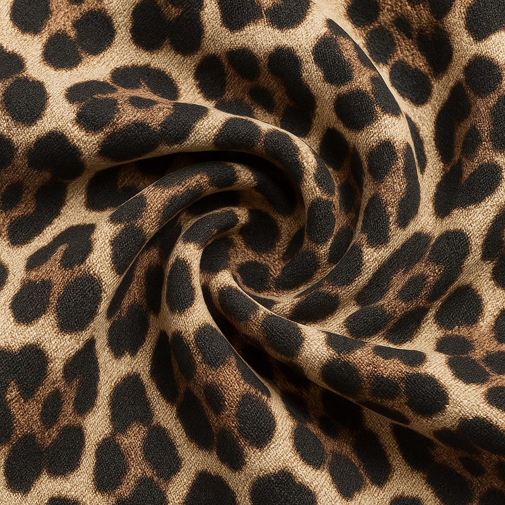 Dames midi-jurk met leopardprint en diepe V-hals in diverse kleuren – flatterend, vrouwelijk en ideaal voor avondjes uit of een zomerse gelegenheid