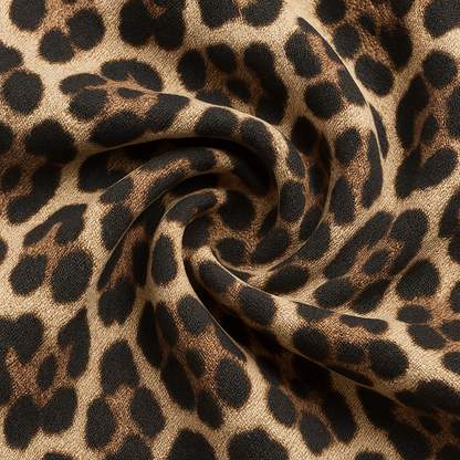 Dames midi-jurk met leopardprint en diepe V-hals in diverse kleuren – flatterend, vrouwelijk en ideaal voor avondjes uit of een zomerse gelegenheid