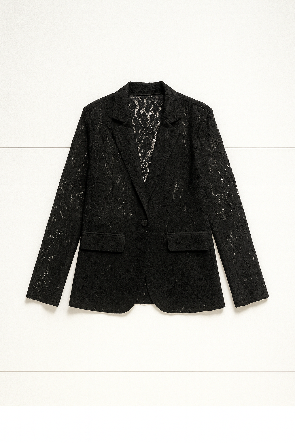 Dames kanten blazer met lange mouwen in diverse kleuren – stijlvol en luchtig voor lente, zomer en gelegenheden