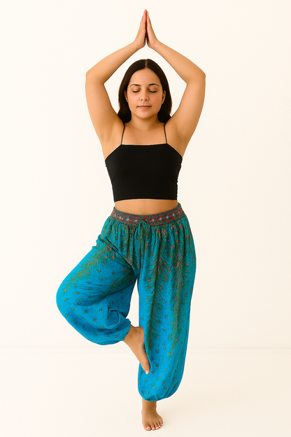 Dames Harembroek met Hoge Taille Comfortabele Zomerbroek voor Yoga, Reizen en Vrije Tijd