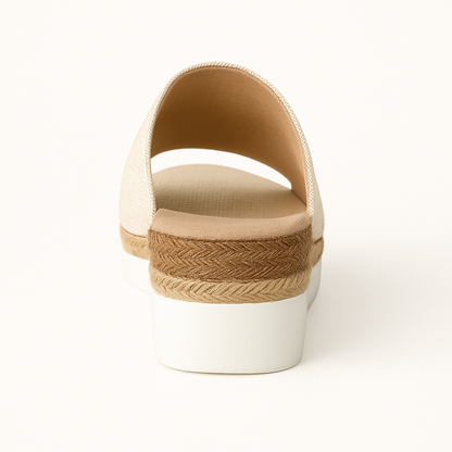 Dames zomersandalen met sleehak en jute zool Lichtgewicht en comfortabel voor elke dag