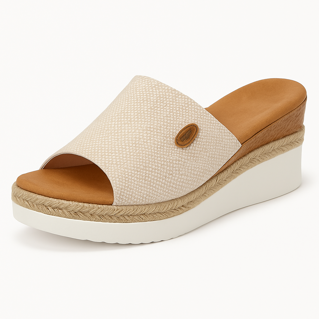 Dames zomersandalen met sleehak en jute zool Lichtgewicht en comfortabel voor elke dag