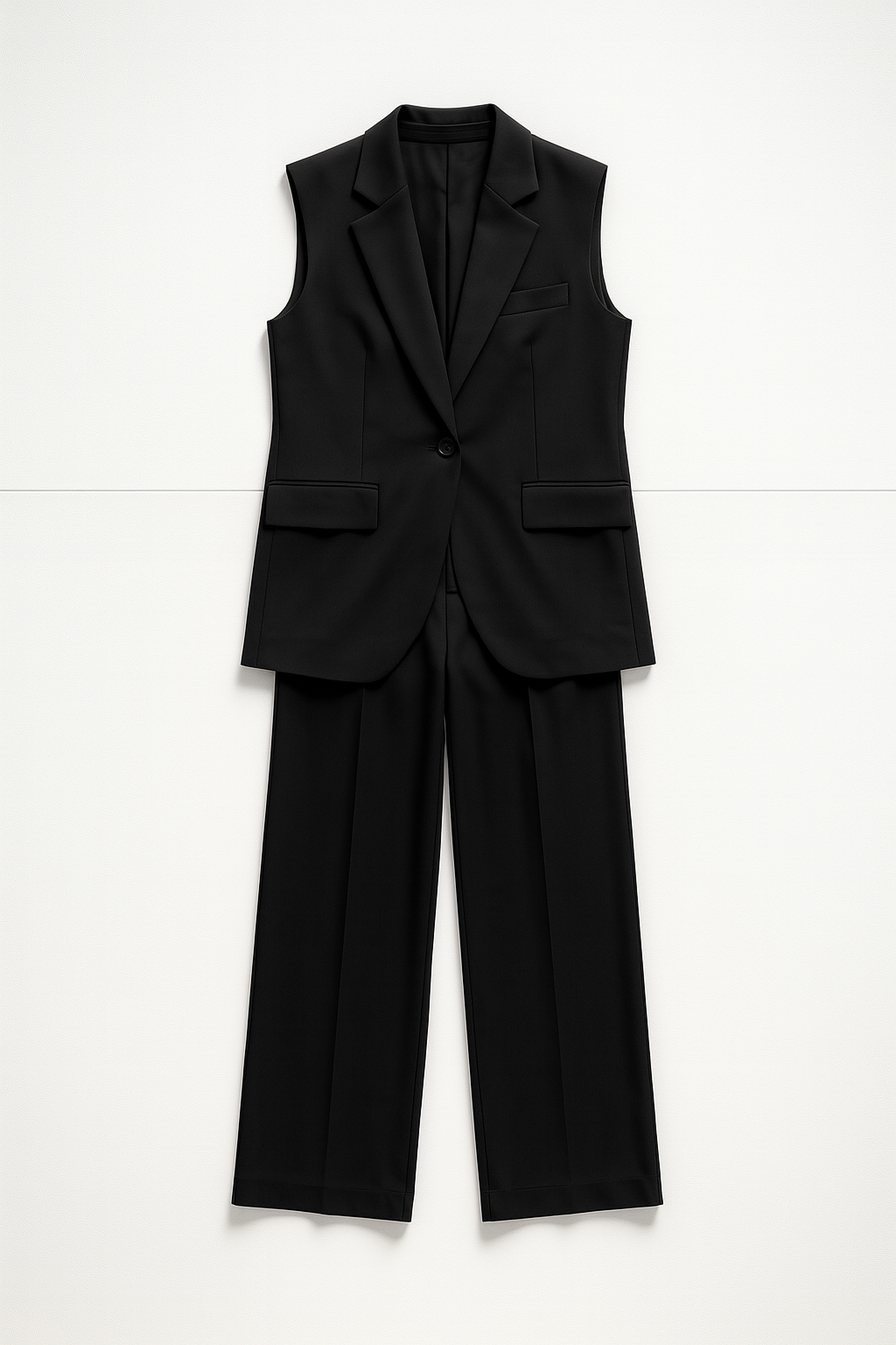Dames blazer jumpsuit met wijde pijp en diepe V-hals in diverse kleuren – chique, luchtig en moeiteloos stijlvol voor werk of diner
