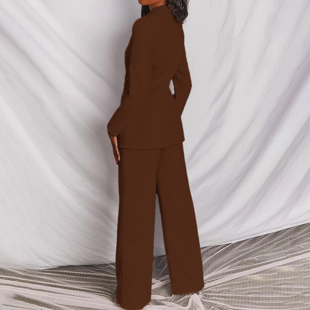 Dames blazerpak met rechte pantalon in diverse kleuren – voor een krachtige én stijlvolle look