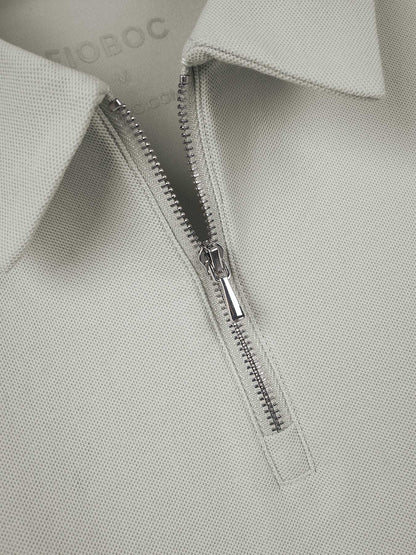Polo met ritskraag voor heren – ademend, licht en perfect voor lente en zomer in diverse kleuren