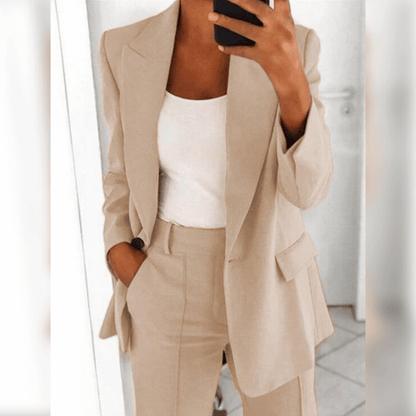 Dames oversized blazer en pantalon set voor werk of casual in diverse kleuren – stijlvolle co-ord voor dagelijks comfort en uitstraling